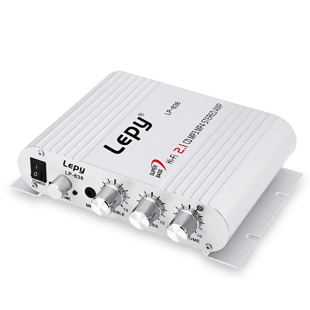 Lepy LP 838 Mini Automobile Channel Amplifier Stereo