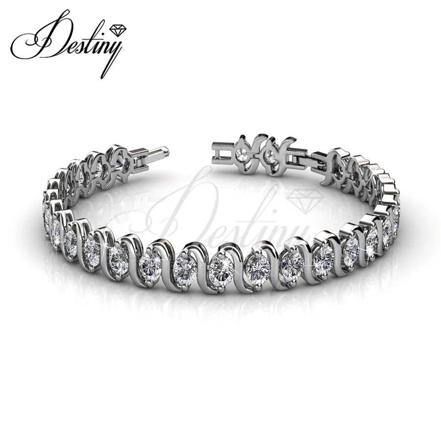 China And Crystal Care Destiny Jewellery Embellished with crystals from Swarovski bracelet Caring nail bangle DB0048