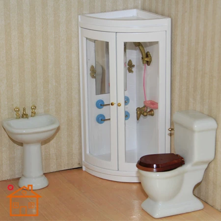 1:12 Casa de muñecas muebles mini baño cabina de ducha Casa del ... 1:12 Casa de muñecas muebles mini baño cabina de ducha Casa del ...
