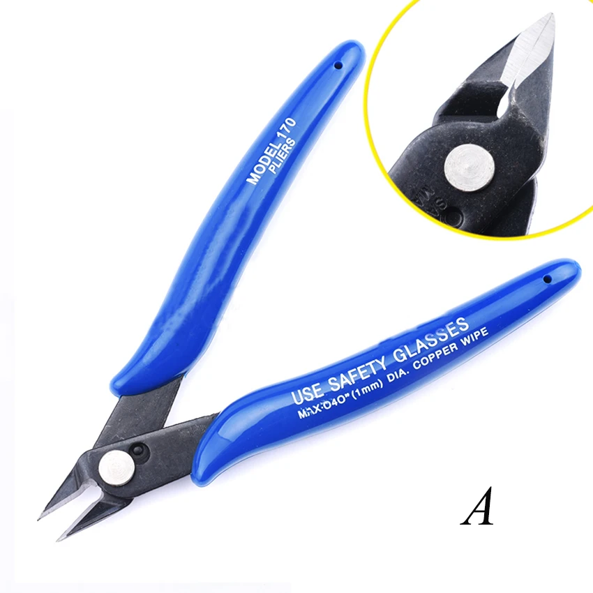 

Electrical Wire Cable Cutters Cutting Side Snips Flush Pliers Nipper Anti-slip Rubber Mini Diagonal Pliers Hand Tools