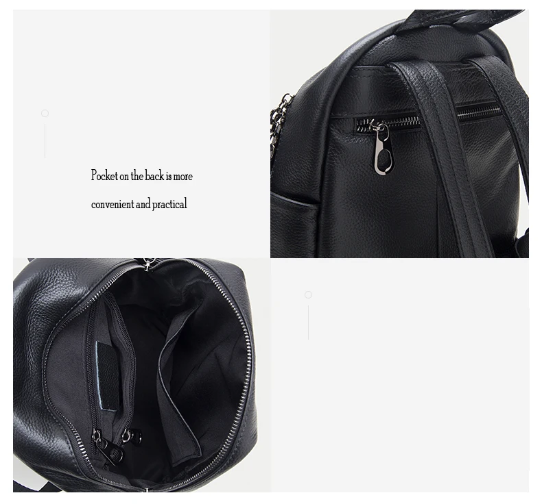 Real Genuine Leather Women's Backpack Female Real First Layer Cow Leather Ladies' Backpacks Travel ipad Cowhide Bags (10)