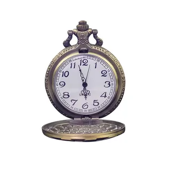 

Vintage men's watch Bronze Steampunk Quartz Pocket Watches Classic Cool 111Pendant Pocket with Chains clock fullmetal alchemist