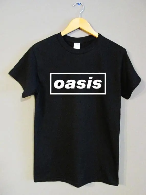 Oasis Винтаж 90 s Футболка Rock брит-поп группа мировой Тур концерт короткий рукав
