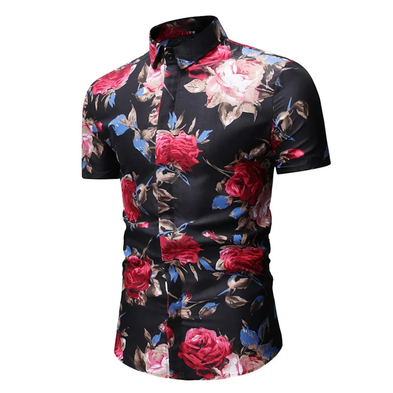 Pui men tiua, мужская летняя пляжная гавайская рубашка, брендовая, короткий рукав, M-3XL, цветочные рубашки, мужская повседневная одежда для отдыха, Camisas