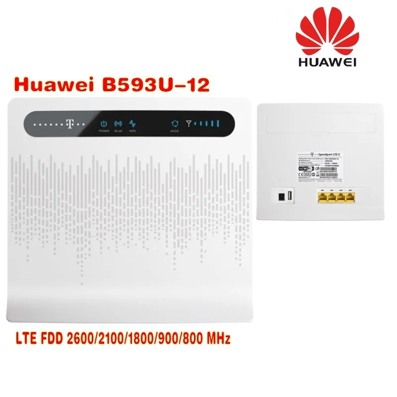 HUAWEI B593 LTE CPE 4G Роутер со слотом для sim карты B593u 12 + Двойная 35dBi антенна 3G и 4G|lte cpe|router