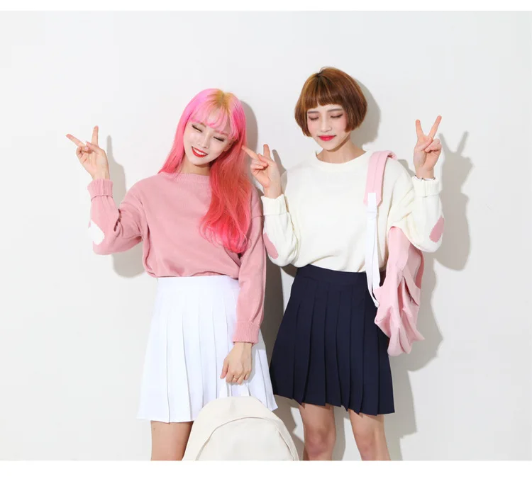 Свитер с надписью «Love» Женский осень южнокорейский японский мягкий сестра ulzzang bestie с длинными рукавами свитер
