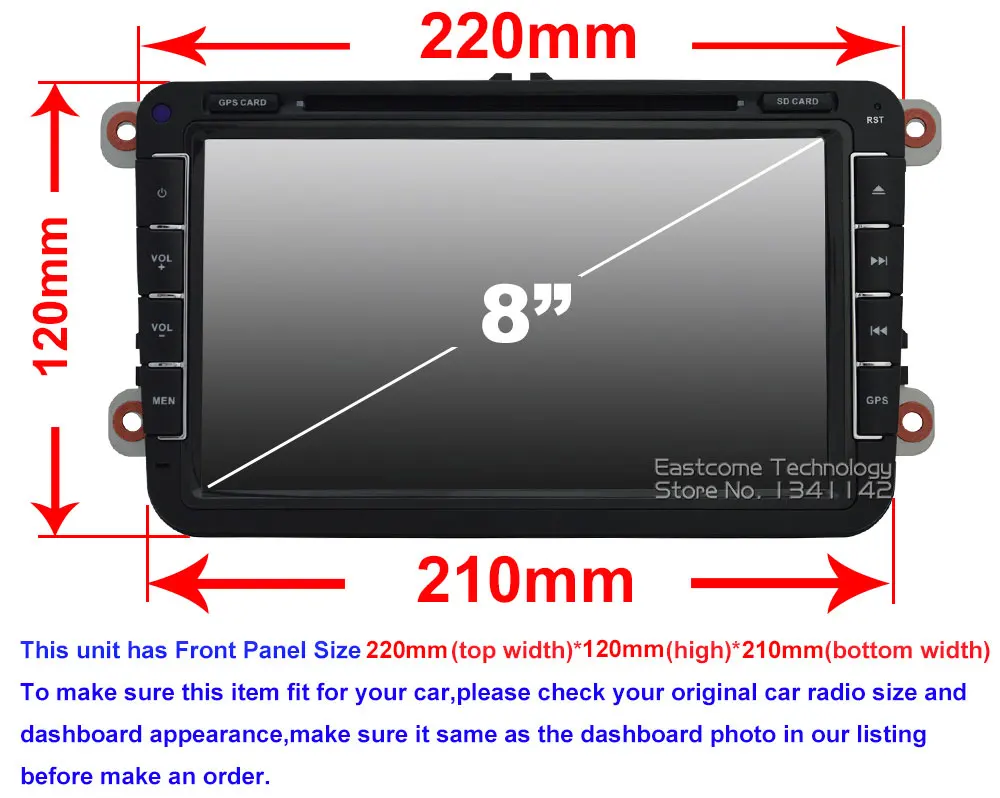 Perfect Octa Core Android 6.0 Car DVD For Volkswagen VW Tiguan Touran Caddy Amarok Golf EOS Beetle Magotan Bora With Backup Camera Radio 0