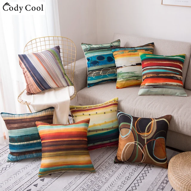 Cody Cool Linen Unique Design Cushion Cover Decorative Throw Pillow