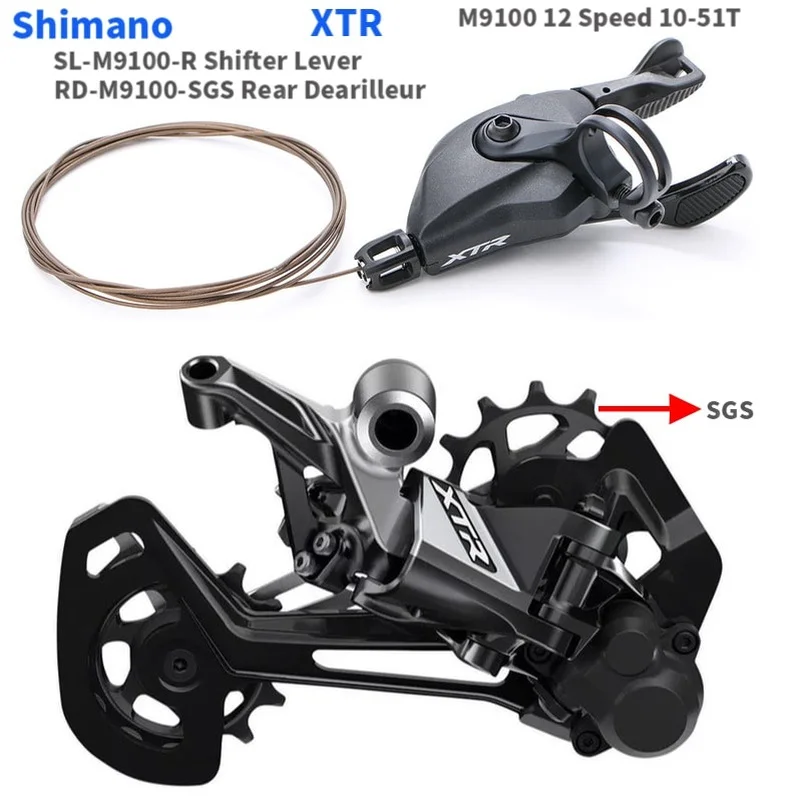 Shimano XTR M9100 12S Groupset Mountain Bike SL рычаг переключения передач + RD задний переключатель MTB