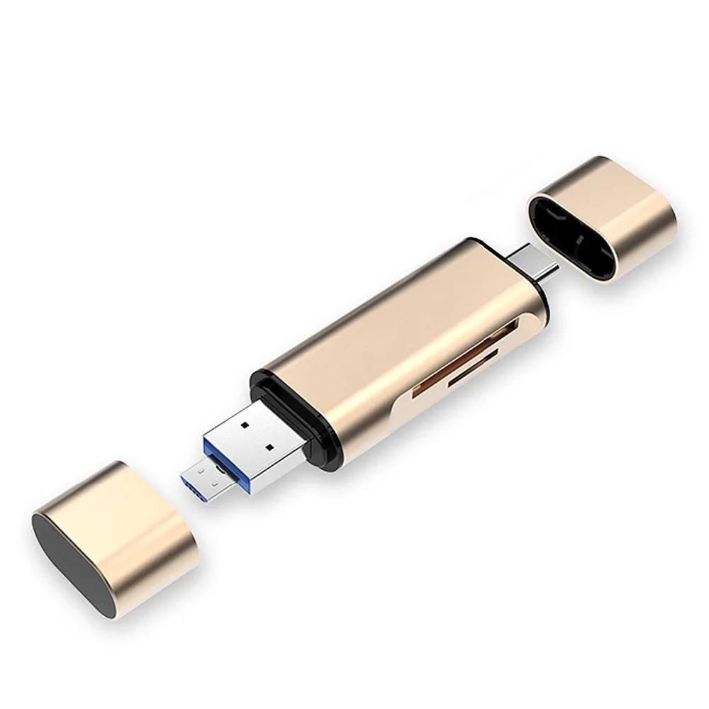 

3 in 1 Multi Function USB A Micro USB Type C Card Reader Support SD FT Card OTG for Nexus 5X 6P New Macbook