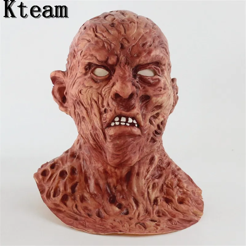 

2019 New Realistic Adult Party Costume Horror Mask Deluxe Freddy Krueger Mask Scary Dance Carnival Cosplay Zombie Ghost Mask