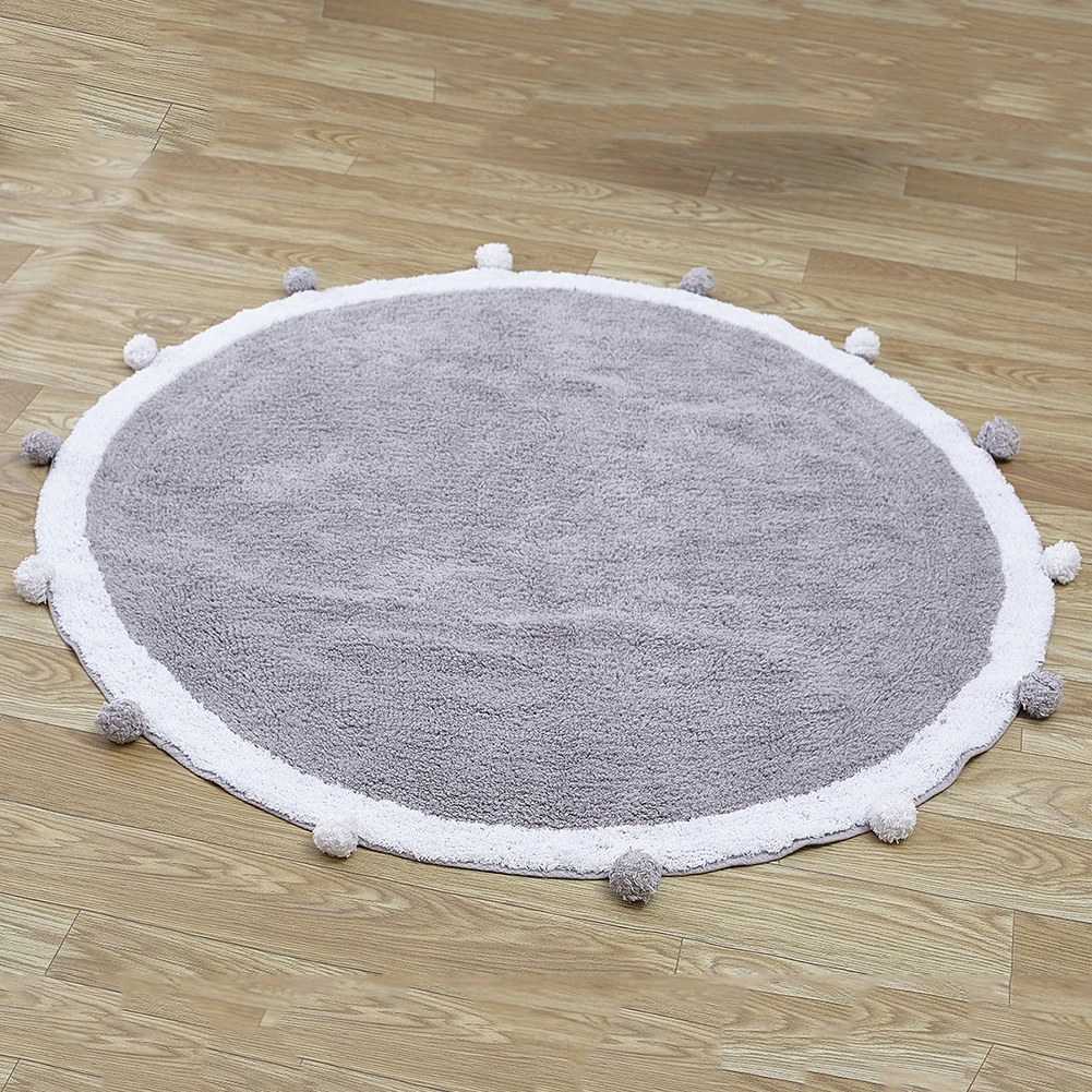 Tapete de Pelúcia Esteira do Bebê Ninho de Sono Tapete do Bebê Ginásio dos Desenhos Bola de Pele Crianças Tapete Jogar Jogo Redonda Quarto Animados 3 Brinquedos e hobbies