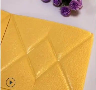 yellow 3D потолочные Настенные наклейки для гостиной, крыша, декоративные наклейки на крышу, балконные стены, тисненые обои, самоклеющиеся - Цвет: yellow