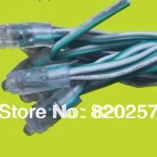 100 шт./заказ 12 мм зеленый цвет LED Pixel Модуль IP66 DC5V вход 0.1 Вт