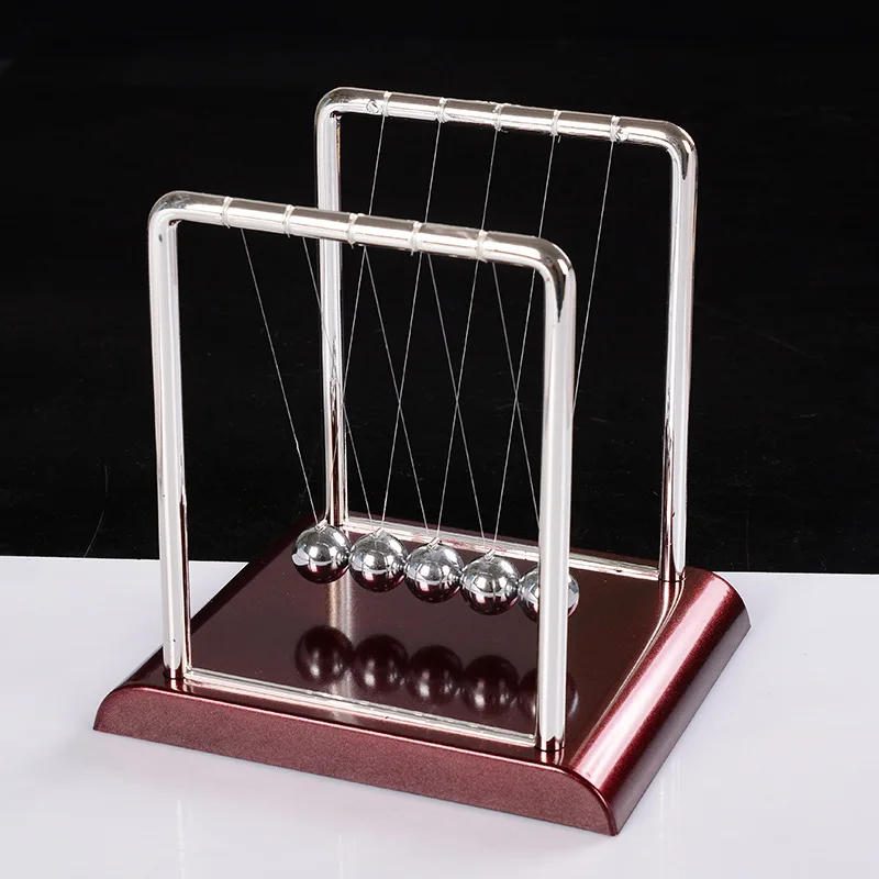

Newton pendulum Early Fun Educational Toy Gift Newtons Cradle Steel Balance Ball Physics Science Pendulum