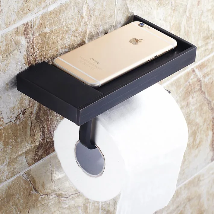 

New Creative Multifunction Oil Rubbed Bronze Bathroom Toilet roll Paper Holder Toilet Tissue Rack porte papier wc
