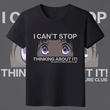 Hyouka унисекс футболка аниме Chitanda Eru летняя молочная шелковая Футболка модная повседневная футболка с короткими рукавами черный