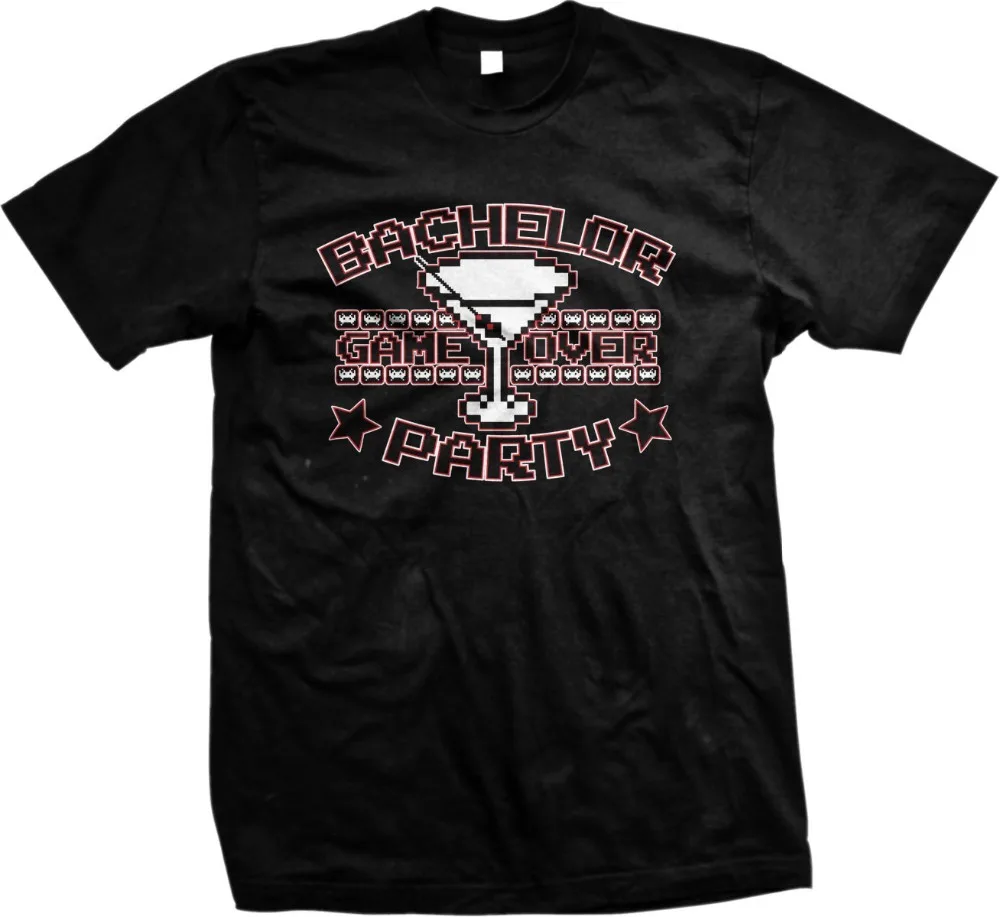 

Cool Funny T Shirt High Quality Tees SALE Bachelor Party Game Over T-shirt Men's Shirts Men Clothes Novelty Cool