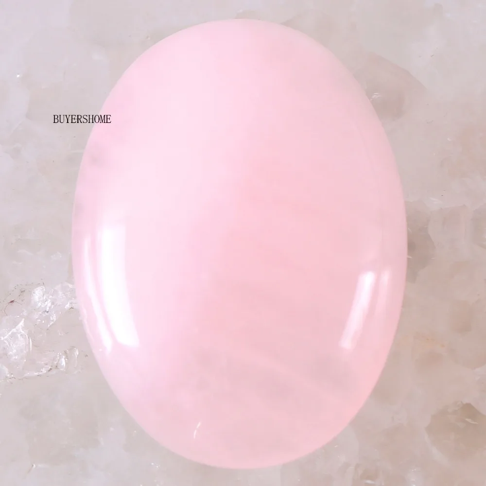 

Free Shipping 22x30MM Oval Natural Stone Bead For Making Necklace Bracelet Earrings Pink Crystal CAB Cabochon 1Pcs K523