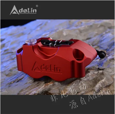 ADELIN ADL-1 тормозной суппорт главный цилиндр диск для мотоцикла тормозной скутер НДС для Honda Suzuki Vespa Yamaha радиальный стоп-сигнальный суппорт - Цвет: Красный
