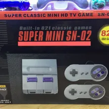 Новая HD HDMI ТВ игровая консоль ручной ретро семейная игровая консоль встроенный 821 классический для SNES игр двойной геймпад PAL& NTSC