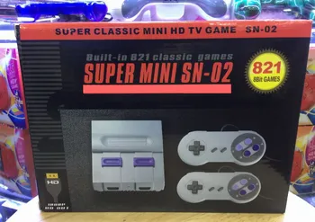 

NEW HD HDMI TV Video Game Console Handheld Retro Family Game Console Built-In 821 Classic for SNES games Dual gamepad PAL&NTSC