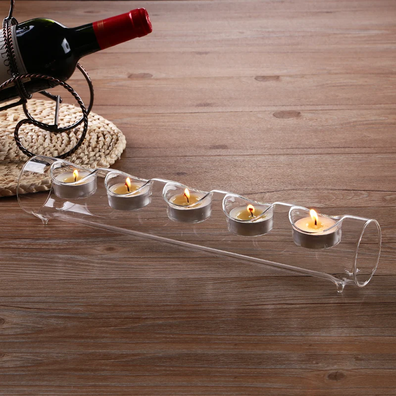 4pcs x tube/5 holes tealight candle holders wedding centre Christmas