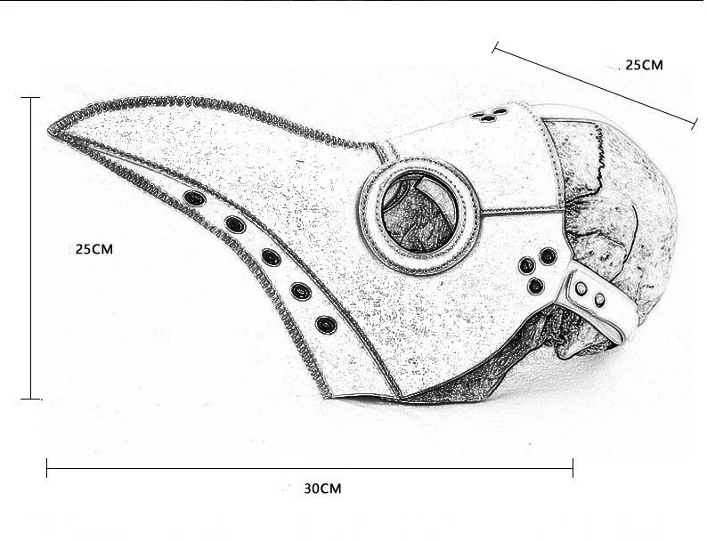 Высокое качество панк кожа Паровая чума птица маска с клювом Хэллоуин косплей реквизит чума доктор вечерние карнавал Пасха Готический стиль