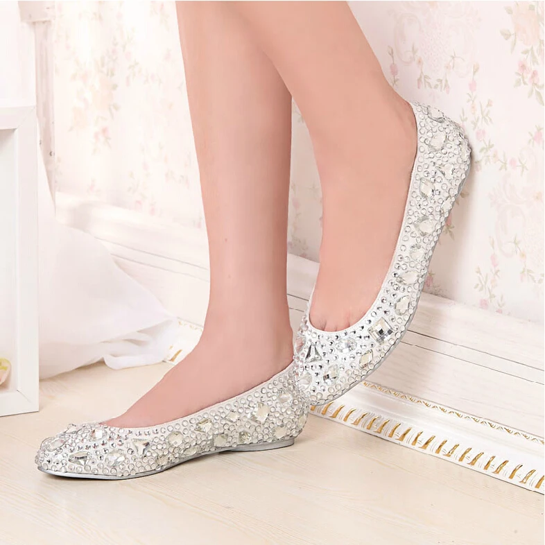 silver slipper shoes