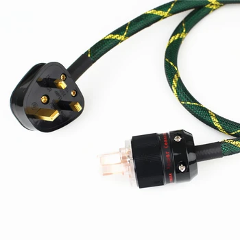 

High quality UK HK SG Power Wire Red copper hifi cable TUBE AMP CD hifi power cable