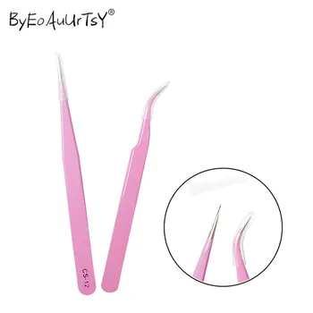 

Original tweezers 10pcs Stainless Steel Anti-static vetus Tweezers for Eyelash Extensions CS-12/15 Straight/Curved Tweezers