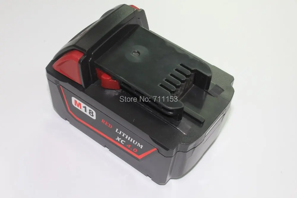 

Replacement Power tooll Battery for Milwaukee 18-Volt 4.0Ah 48-11-1828 M18 XC Red Lithium High Capacity battery