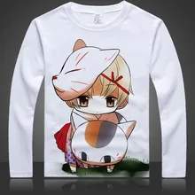 Anime natsume yuujinchou Natsume Takashi Cosplay Cos de Halloween Fiesta de Otoño de manga larga camiseta hombres y mujeres