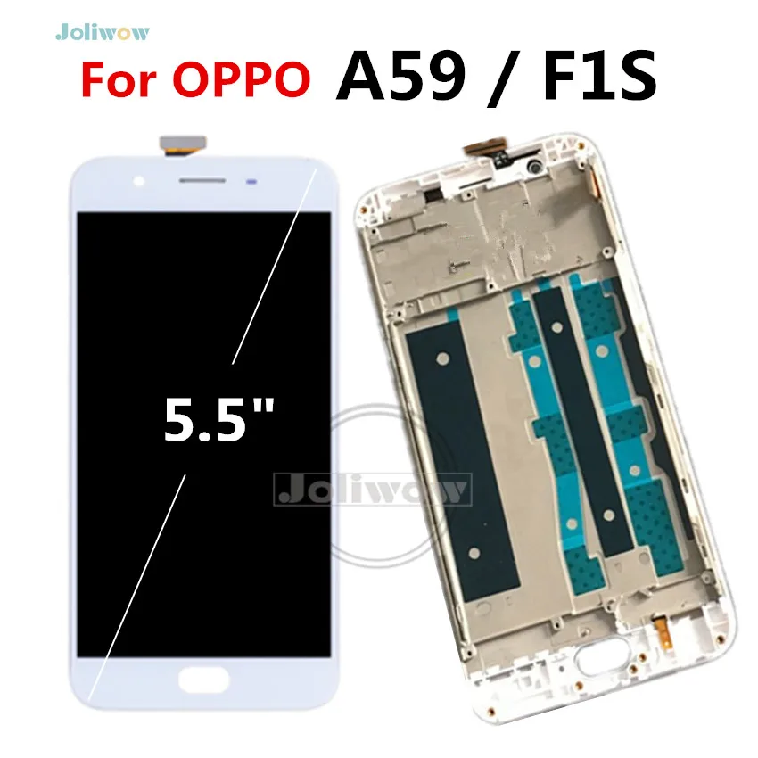 

5.5" Display For OPPO F1S LCD Display With Touch Screen Display+frame Digitizer Replacement Parts for oppo A59 f1s A1601 lcd