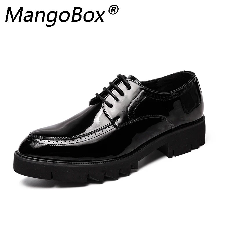 

2018 Spring Mens Oxfords Leather Driving Shoes Fashion Business Casual Designer Luxury Brand Men Shoes Black White Walking Shoes