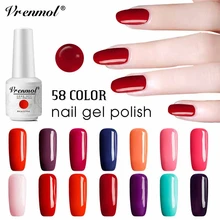 Vrenmol 58 цветов УФ-гель для ногтей Дизайн ногтей гибридные Лаки Французский акриловый гель Перманентная Эмаль Гель для ногтей с блестками лак Gellak