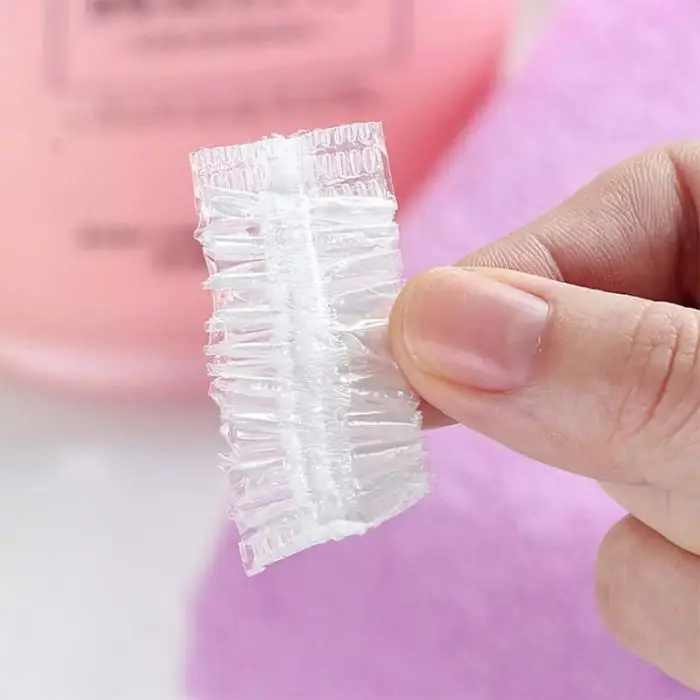 Недавно 100 шт. прозрачный наушника краска для волос одноразовые шампунь Водонепроницаемый Пластик наушники