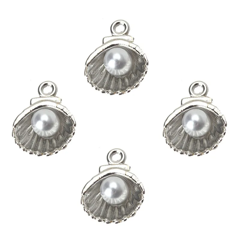 10pcs/lot 12*9mm fashion Imitation pearl beads charms fitting women diy