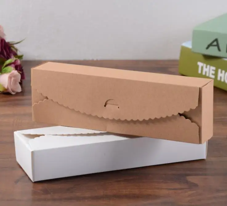 

Kraft Gift Boxes Paper handmade candy /chocolate packing box blank storage DIY wedding cake boxes 23*7*4cm