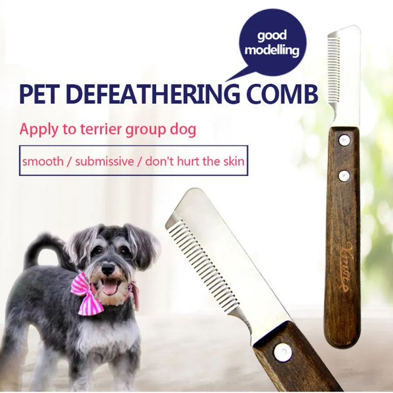 

Dog Grooming Comb Stainless Steel Rake Trimmer For Dematting Removing Dead Remove The Villus Easily For Dogs