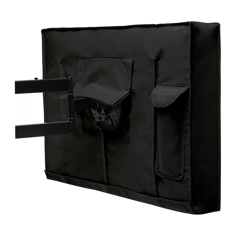 Накладка в виде телевизора черный экран ЖК-телевизор на открытом воздухе водонепроницаемый и пыленепроницаемый пылезащитный мешок 2" 32" 3" 42" 4" 52" 5" 60" Уличный ТВ-Чехол