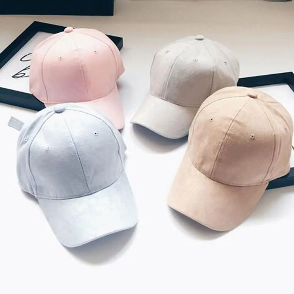 Suede Trucker Snapback Baseball Cap Sun Summer Hat Mesh Mens Womens Ladies