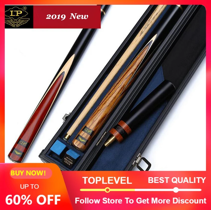 

LP Ash Handmade 3/4 Piece Snooker Cue Kit Stick with Good Case with Extension 9.5/9.8mm 10mm Tip Snooker Sticks Made in China