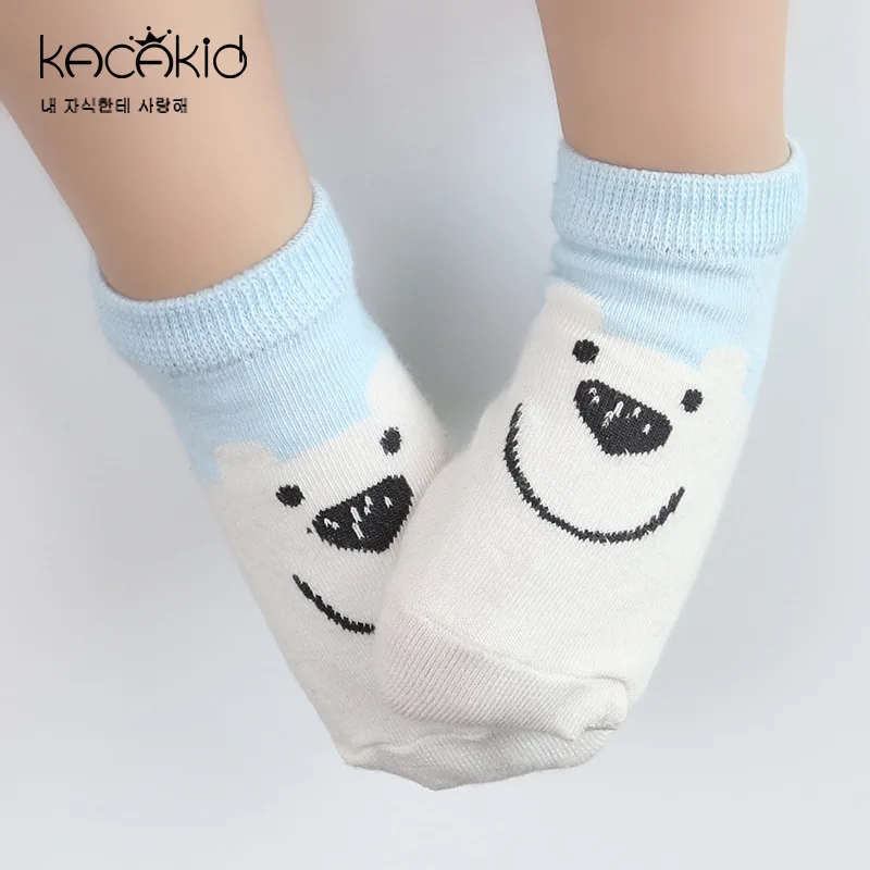 

Kacakid Baby boy girls cotton socks newborn cute slip-resistant floor socks small kid's cartoon animal socks
