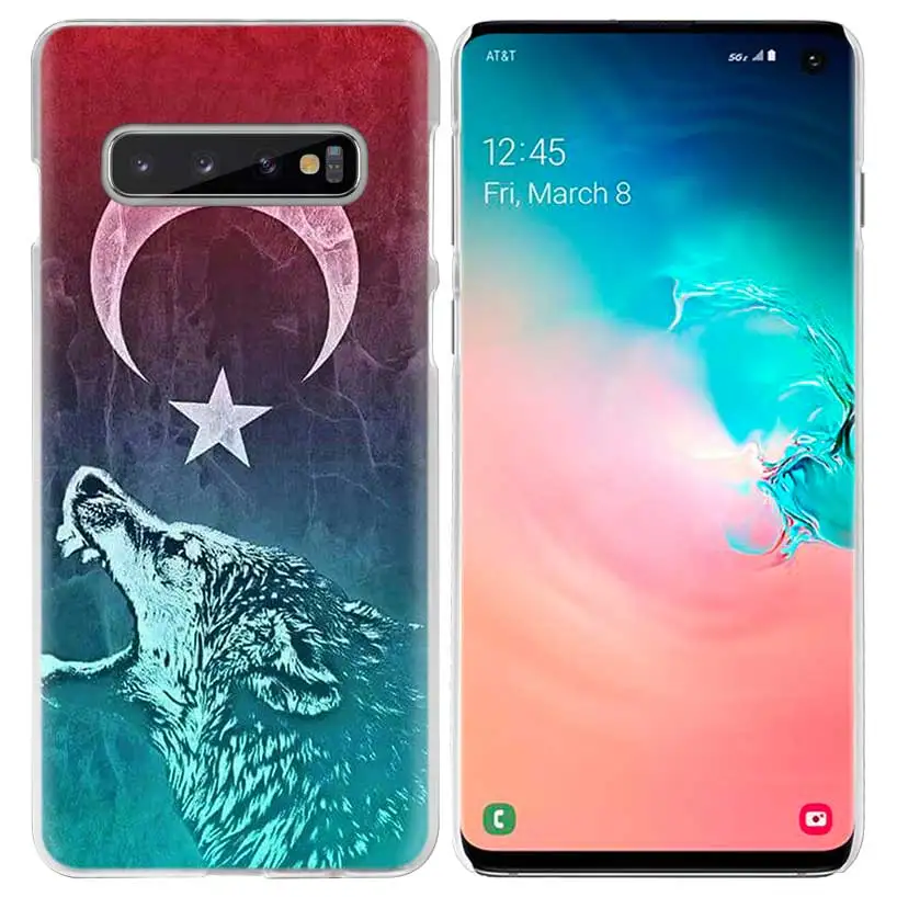 Турция чехол с флагом для samsung Galaxy S10 5G S10e S9 S8 M30 M20 M10 J4 J6 плюс J8 Note 8 9 чистой твёрдой пвх-чехол для телефона чехол