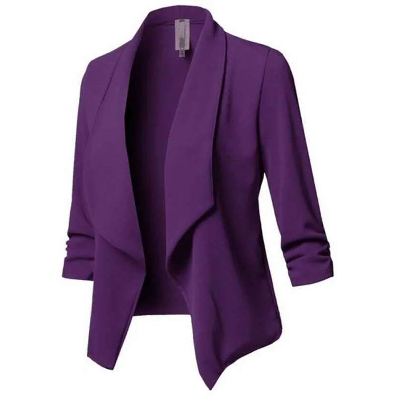 5xl весенний женский Блейзер, куртка, модный бренд 2019, без пуговиц, офисный костюм для дам, повседневный тонкий женский Блейзер, пальто Talever