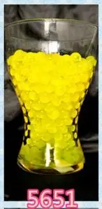 5 bags(500pcs)Crystal Soil Hydrogel Gel Polymer Water Beads Flower/Wedding/Decoration Maison Growing Water Balls Big Home Decor - Цвет: yellow