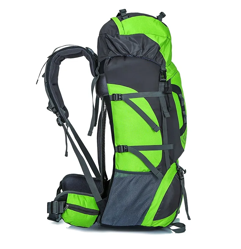 80L Outdoor Backpack Unisex Large Professional Mountaineering Backpack Waterproof Nylon Bags Climbing Hiking Camping Rucksack
