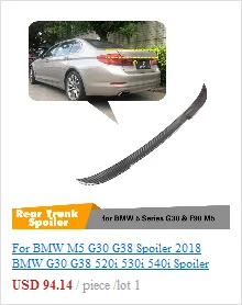 Для G30 автомобильный Стайлинг почек из настоящего углеродного волокна передняя гоночная решетка решетки для BMW G30 Новая 5 серия G30 G38 F90 M5