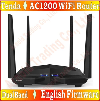 

English Firmware, EU/US/AU/UK plug, Tenda 1200Mbps 11AC 2.4G/5GHz Wireless Router, Smart APP Manage,1WAN+3LAN Gigabit Port Prom-